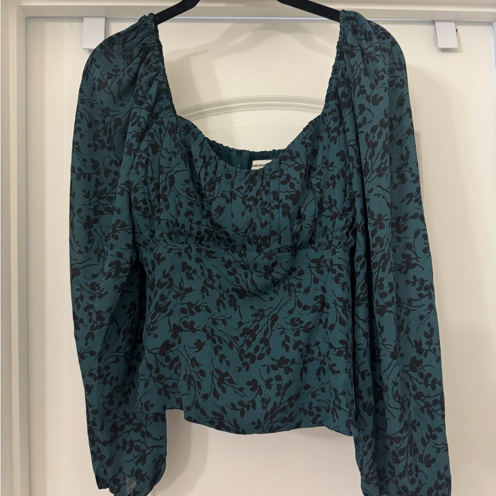 Abercrombie & Fitch Cropped Corset Blouse
